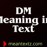 dm meaning in text