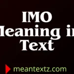 imo meaning in text