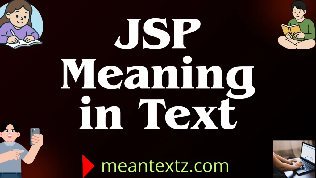 jsp meaning in text