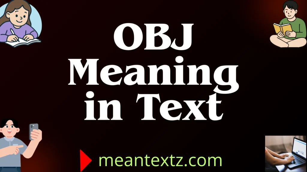 obj meaning in text