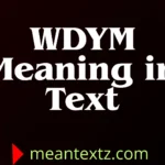 wdym meaning in text