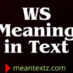 ws meaning in text