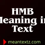 hmb meaning in text