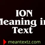 ion meaning in text