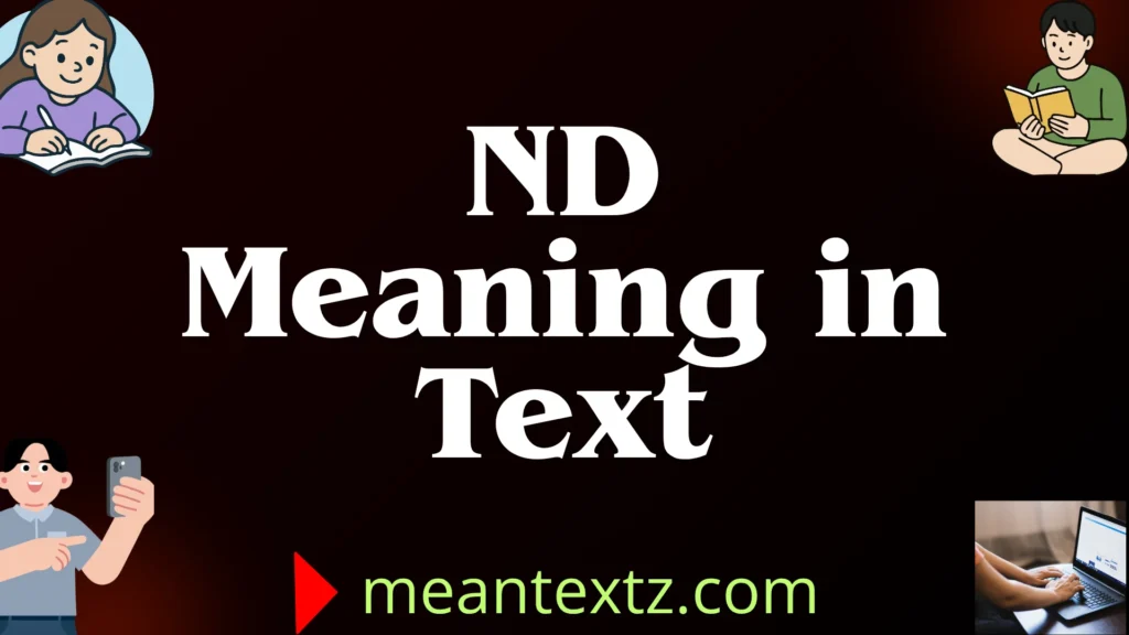 nd meaning in text