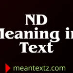 nd meaning in text