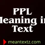ppl meaning in text
