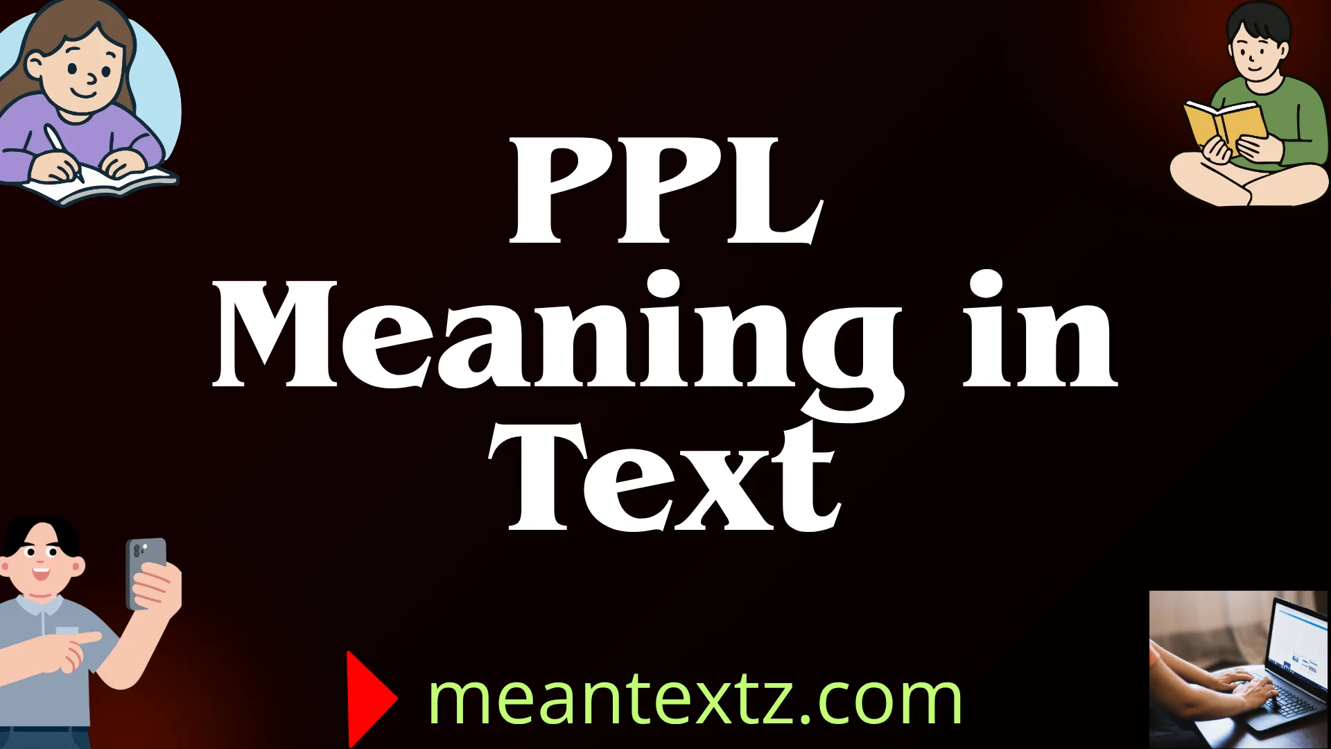 ppl meaning in text
