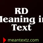 rd meaning in text