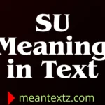 su meaning in text