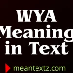 wya meaning in text