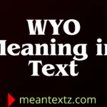 wyo meaning in text