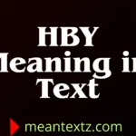 hby meaning in text