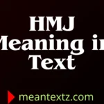 hmj meaning in text
