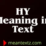 hY meaning in text