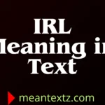 irl meaning in text
