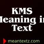 kms meaning in text