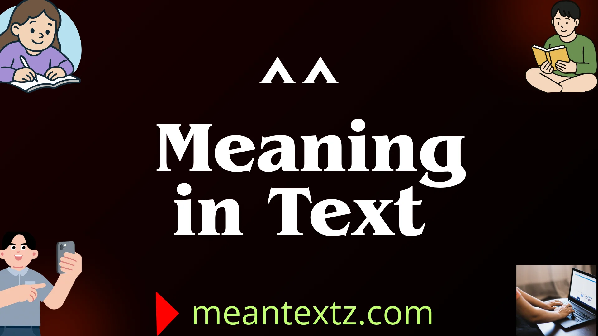 ^^ meaning in text