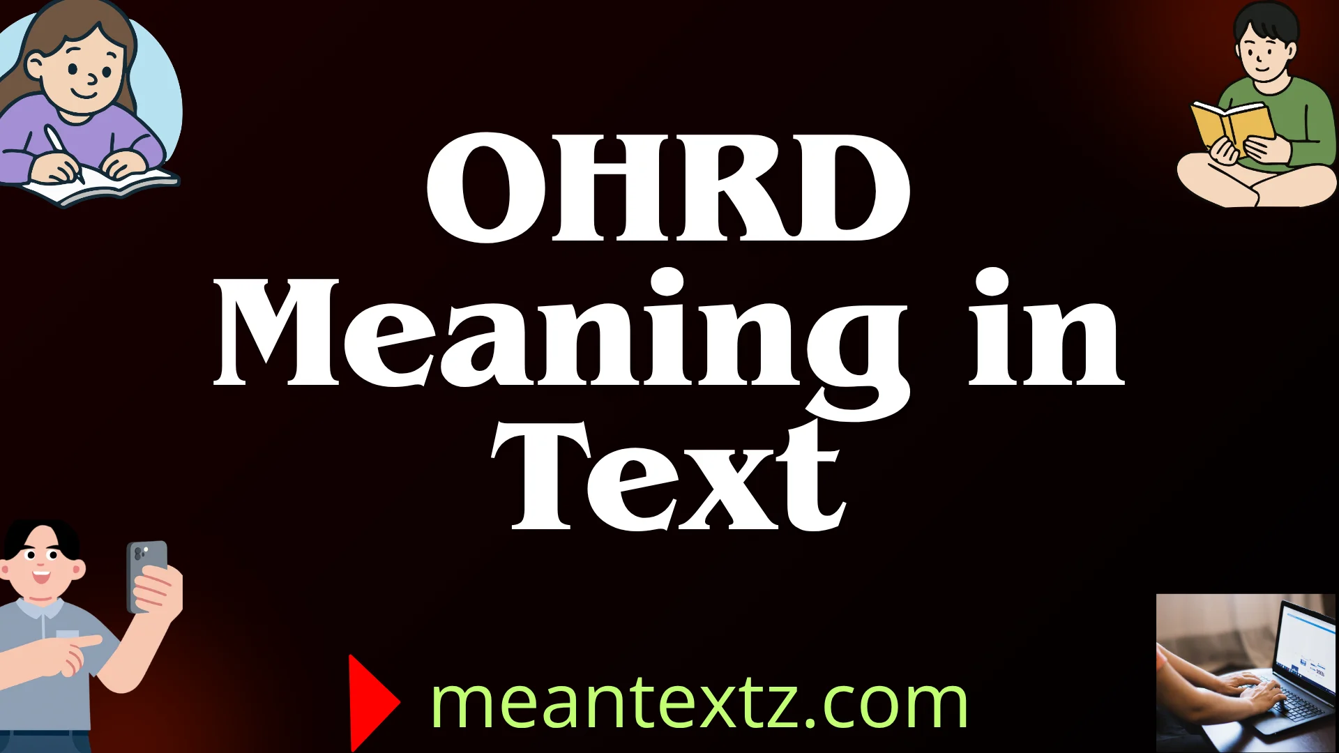ohrd meaning in text