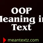 oop meaning in text