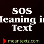 sos meaning in text