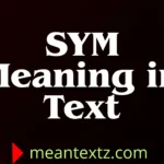 sym meaning in text