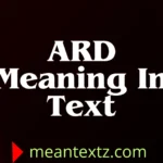 ard meaning in text