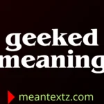 geeked meaning