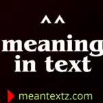 ^^ meaning in text