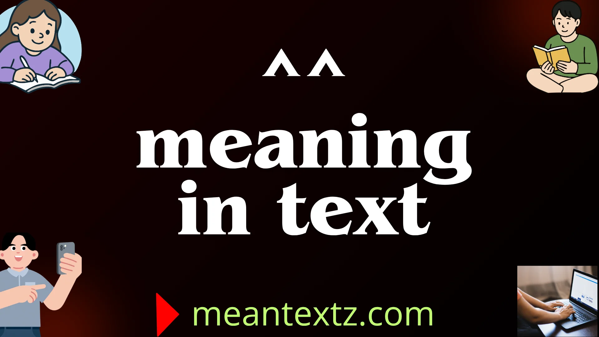 ^^ meaning in text
