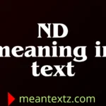 nd meaning in text