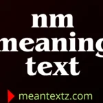 nm meaning text