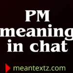 pm meaning in chat