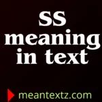 ss meaning in text