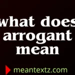 what does arrogant mean