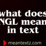what does ngl mean in text