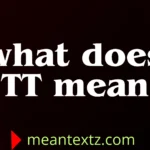 what does tt mean